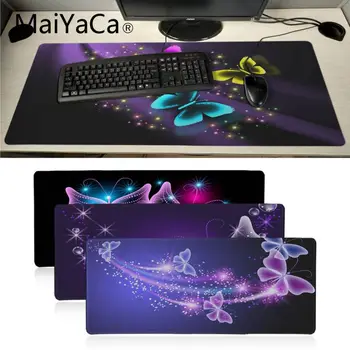 MaiYaCa svetlo vijolično modri metulj igralec igra preproge Mousepad anime Strokovna računalniška Tipkovnica tabela Mat mouse pad igralec