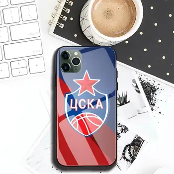 PFC CSKA Moskva Nogometna Reprezentanca Primeru Telefon primeru Za Iphone 11 Pro MAX XR X 7 8Plus SE2020 DIY Shockproof Stekla Mehki Silikonski Rob