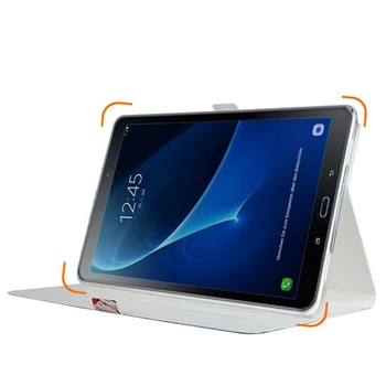 Risanka Mehki Silikonski Stojalo Usnjena torbica Pokrovček Za Samsung Galaxy Tab 10.1