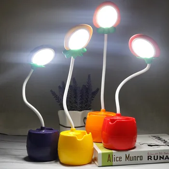 Sadje LED Luči Za Prostor namizne Svetilke Otroška Nočna USB Namizno Svetilko Otrok Branje za domačo Nalogo Urad Kuhinja Spalnica Dekoracijo