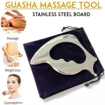 Tkiva Lajšanju Gua Sha Orodje Mišice Massager Telesna Sprostitev Mehko Fizično Jekla Terapija Strganje iz Nerjavečega Tkiva Orodje I9R9